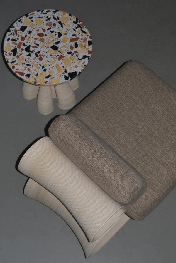 Eel Lounge & Anemone Side Table, Hyfer Objects