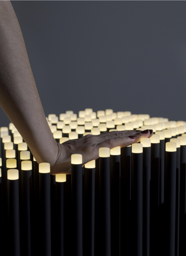 A Blend of Light, Art Installation and Furniture, by Hilton London Bankside