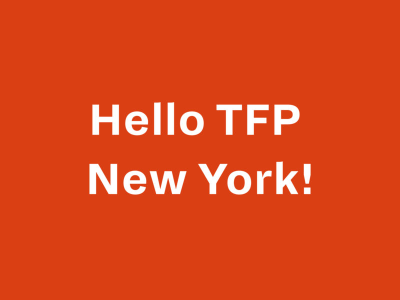 Say hello to TFP New York!